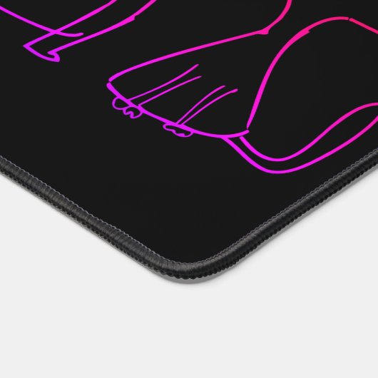 Cat Gang Line Art Cartoon Illustration Schreibtischunterlage (Ecke)