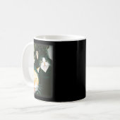 Cat Gang Meme Funny Chaotic Cats Unhinged Feline H Kaffeetasse (Vorderseite Links)