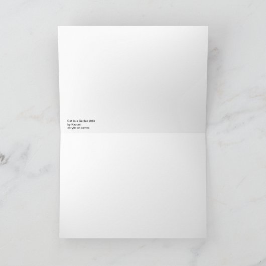 Cat Garden Karte (Innenseite)