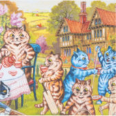 Cat Garden Party Aufkleber (Vorderseite)