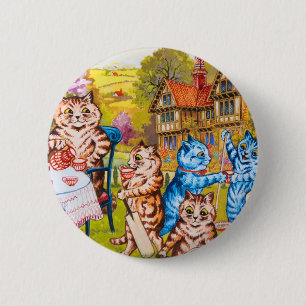 Cat Garden Party Button
