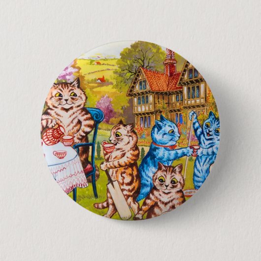 Cat Garden Party Button (Vorderseite)