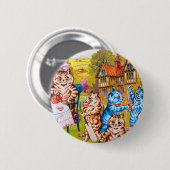 Cat Garden Party Button (Vorne & Hinten)