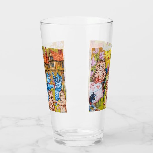 Cat Garden Party Glas (Links)