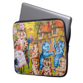 Cat Garden Party Laptopschutzhülle (Vorderseite Links)