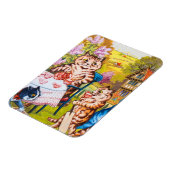 Cat Garden Party Magnet (Linke Seite)
