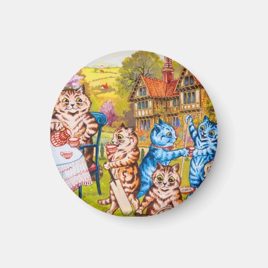 Cat Garden Party Magnet (Vorne)