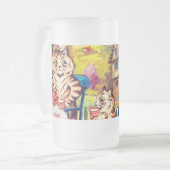 Cat Garden Party Mattglas Bierglas (Vorderseite Links)