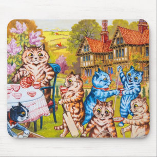 Cat Garden Party Mousepad