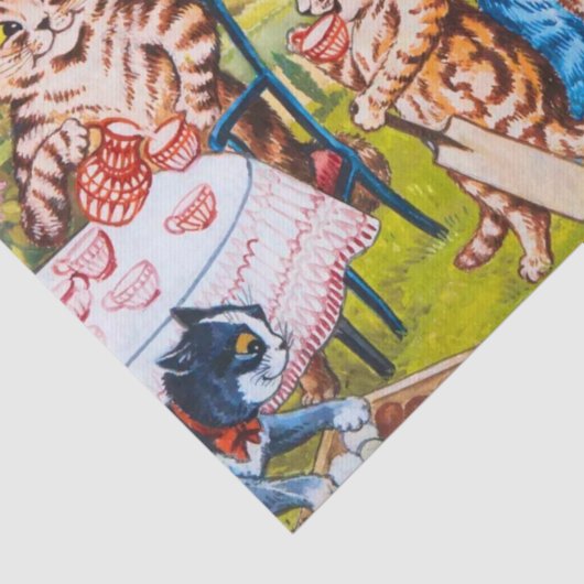 Cat Garden Party Seidenpapier (Ausschnitt)