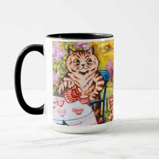 Cat Garden Party Tasse (Links)
