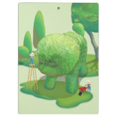 Cat Gardeners und Green Animal Bush Klemmbrett (Rückseite)