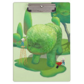 Cat Gardeners und Green Animal Bush Klemmbrett (Vorderseite)