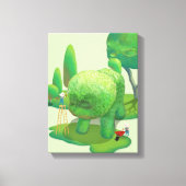 Cat Gardeners und Green Animal Bush Leinwanddruck (Vorderseite)
