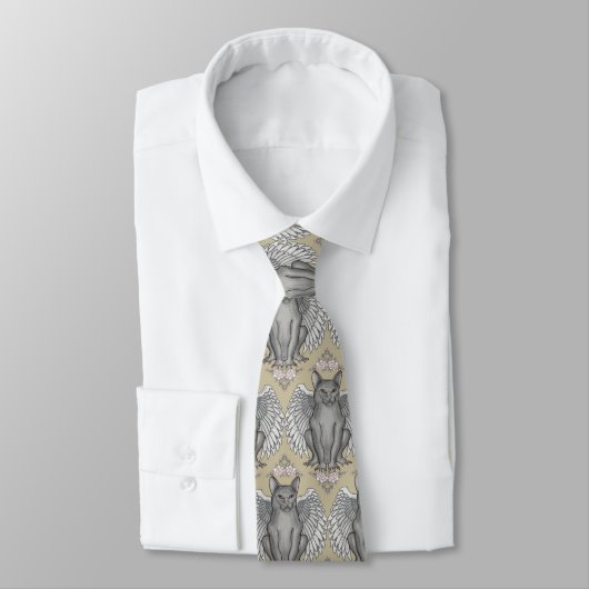 Cat Gargoyle Neck Tie Krawatte (Gebunden)