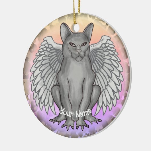 Cat Gargoyle Ornament (Links)