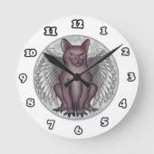 Cat Gargoyle Uhr (Vorderseite)