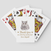 Cat-Gastgeschenk Hochzeit Spielkarten (Rückseite)