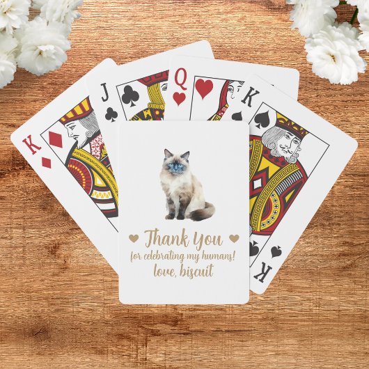 Cat-Gastgeschenk Hochzeit Spielkarten