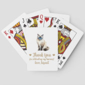 Cat-Gastgeschenk Hochzeit Spielkarten (Rückseite)