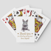 Cat-Gastgeschenk Hochzeit Spielkarten (Rückseite)