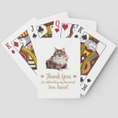 Cat-Gastgeschenk Hochzeit Spielkarten (Rückseite)