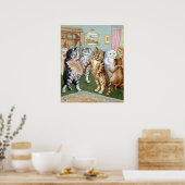 Cat Gathering, Louis Wain Poster (Küche)