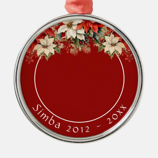 Cat-Gedenkschmuck Ornament Aus Metall (Vorne)