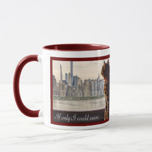 CAT GEDENKT NYC SKYLINE COFFEE TASSE