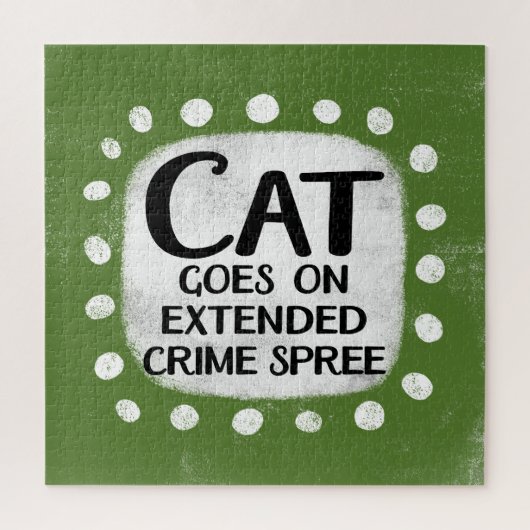 Cat geht über das Rätsel Jigsaw Puzzle (Vertikal)