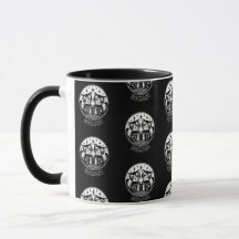 Cat Gemini Zodiac Black Tasse