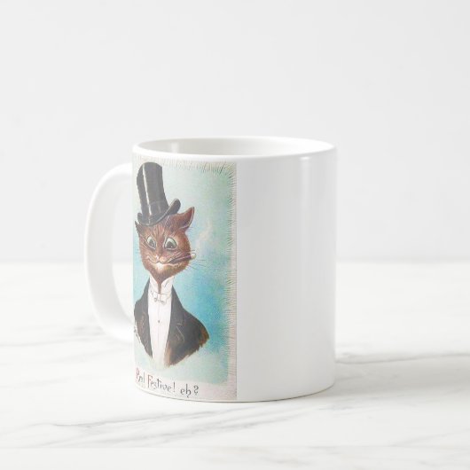 Cat Gentleman, Louis Wain Kaffeetasse (Vorderseite Links)