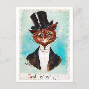 Cat Gentleman, Louis Wain Postkarte