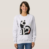 CAT geometrisch - Sweatshirt (Vorne ganz)