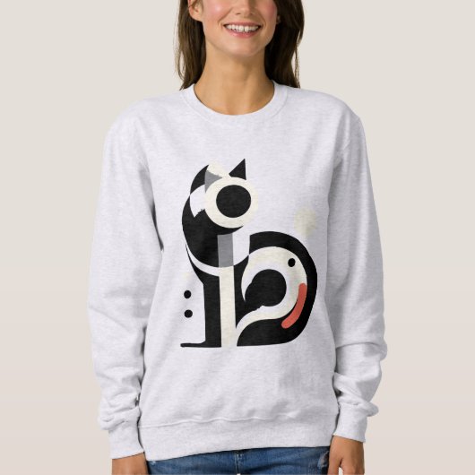 CAT geometrisch - Sweatshirt (Vorderseite)