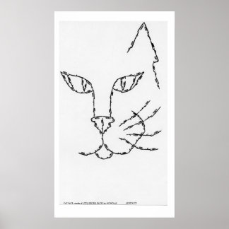 CAT-GESICHT, aus KLEINEN MENSCHEN-GESICHT Poster