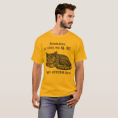 Cat Get Nothing done T-Shirt (Vorne ganz)