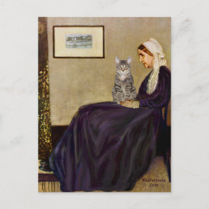 CAT (Getigerte Katze 1) - Die Mutter des Pfeifers Postkarte