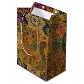 Cat Gift Bag Mittlere Geschenktüte (Rückseite Schrägansicht)