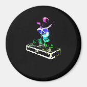 Cat Gift | Cat DJ Sehr Cool Magnet (Vorne)