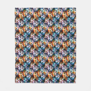 Cat Gift   Niedliche Cat Faces Fleecedecke