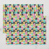 Cat Gift | Niedliches Kawaii Cat Pattern Dankeskarte (Vorne/Hinten)