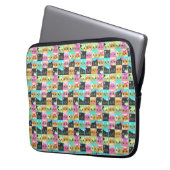 Cat Gift | Niedliches Kawaii Cat Pattern Laptopschutzhülle (Vorderseite Links)