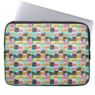 Cat Gift Niedliches Kawaii Cat Pattern Laptopschutzhülle