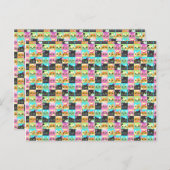 Cat Gift | Niedliches Kawaii Cat Pattern Postkarte (Vorne/Hinten)