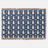 Cat Gift | Space Cat Pattern Graphic Decke (Vorderseite)