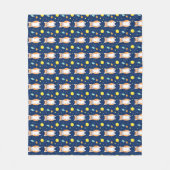 Cat Gift | Space Cat Pattern Graphic Fleecedecke (Vorderseite)