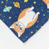 Cat Gift | Space Cat Pattern Graphic Fleecedecke (Ecke)