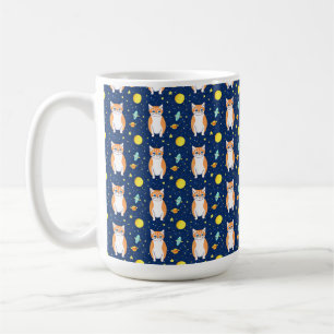 Cat Gift   Space Cat Pattern Graphic Kaffeetasse