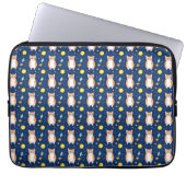 Cat Gift | Space Cat Pattern Graphic Laptopschutzhülle (Vorderseite)